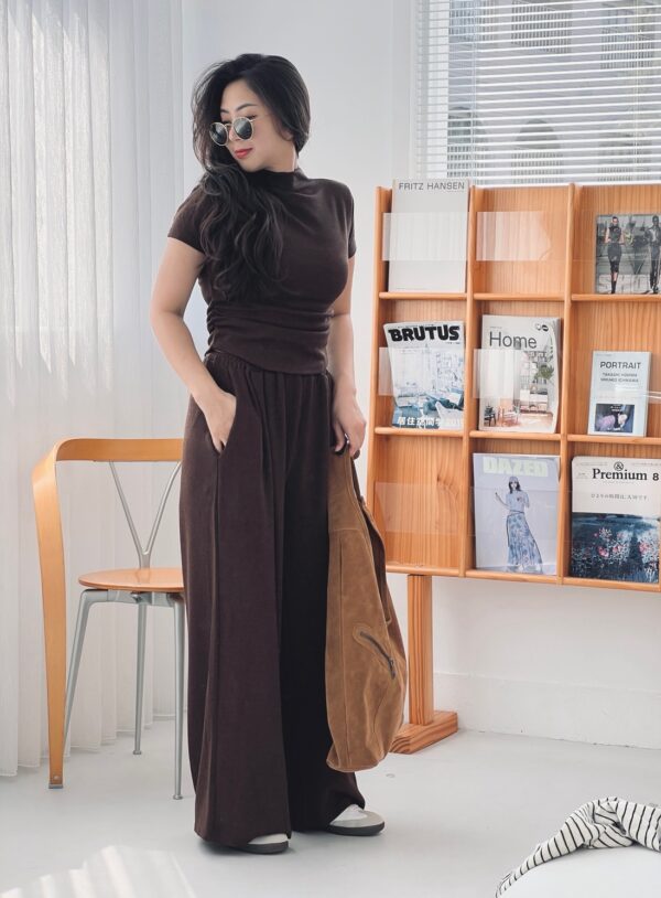 大推款!!!!柔軟針織微高領套裝/2色