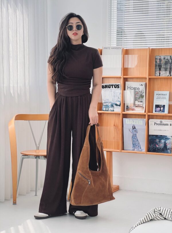 大推款!!!!柔軟針織微高領套裝/2色