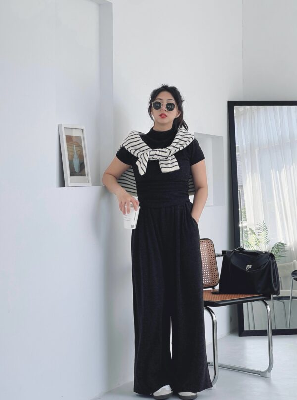 大推款!!!!柔軟針織微高領套裝/2色