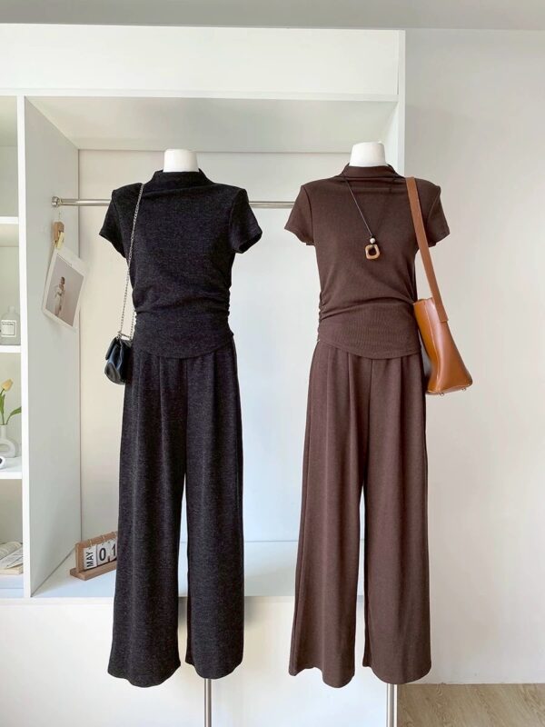 大推款!!!!柔軟針織微高領套裝/2色