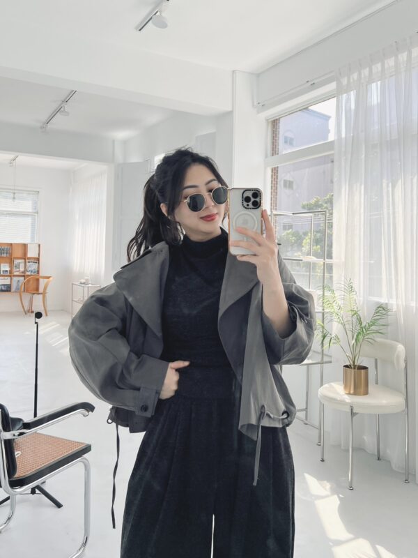 時髦挺版風衣外套/2色