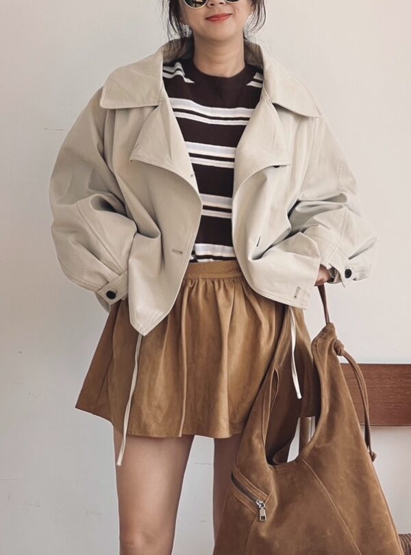 時髦挺版風衣外套/2色