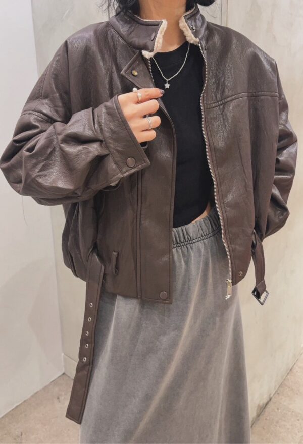 [不買會後悔]保暖毛毛柔軟皮革外/2色