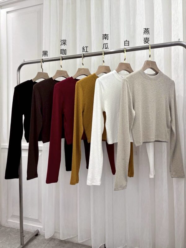 [新材質]竹節羊絨打底衣/6色