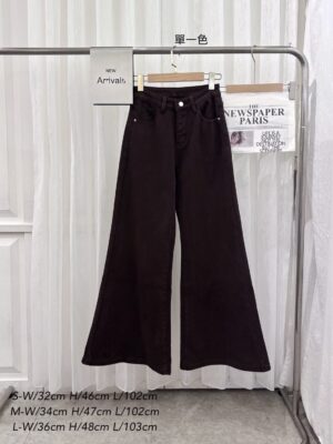 [大爆單款]咖色內刷毛微喇叭寬褲/S-L