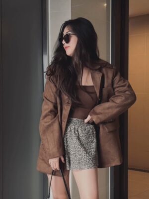 [嵐嵐自留款]質感超好時髦麂皮西外/2色