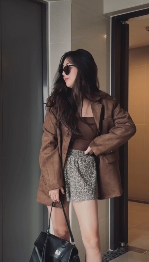 [嵐嵐自留款]質感超好時髦麂皮西外/2色