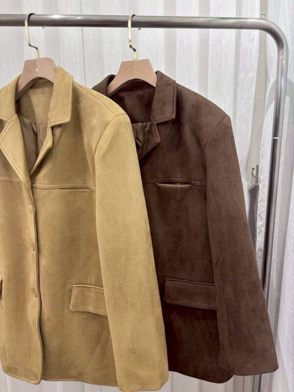 [嵐嵐自留款]質感超好時髦麂皮西外/2色