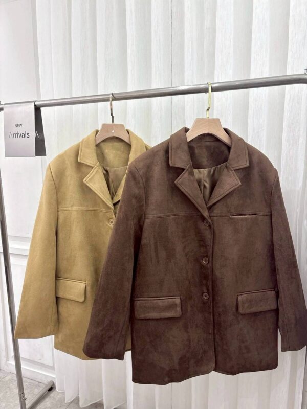 [嵐嵐自留款]質感超好時髦麂皮西外/2色