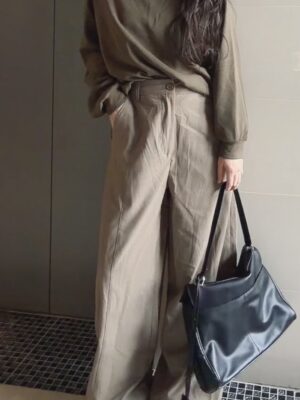 [廠商韓國1:1打版]時髦西裝寬褲/3色