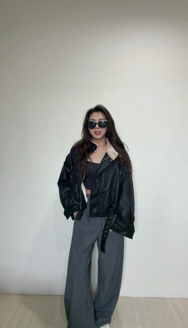 [不買會後悔]保暖毛毛柔軟皮革外/2色